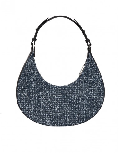 KARL LAGERFELD JEANS HALF MOON DENIM BAG